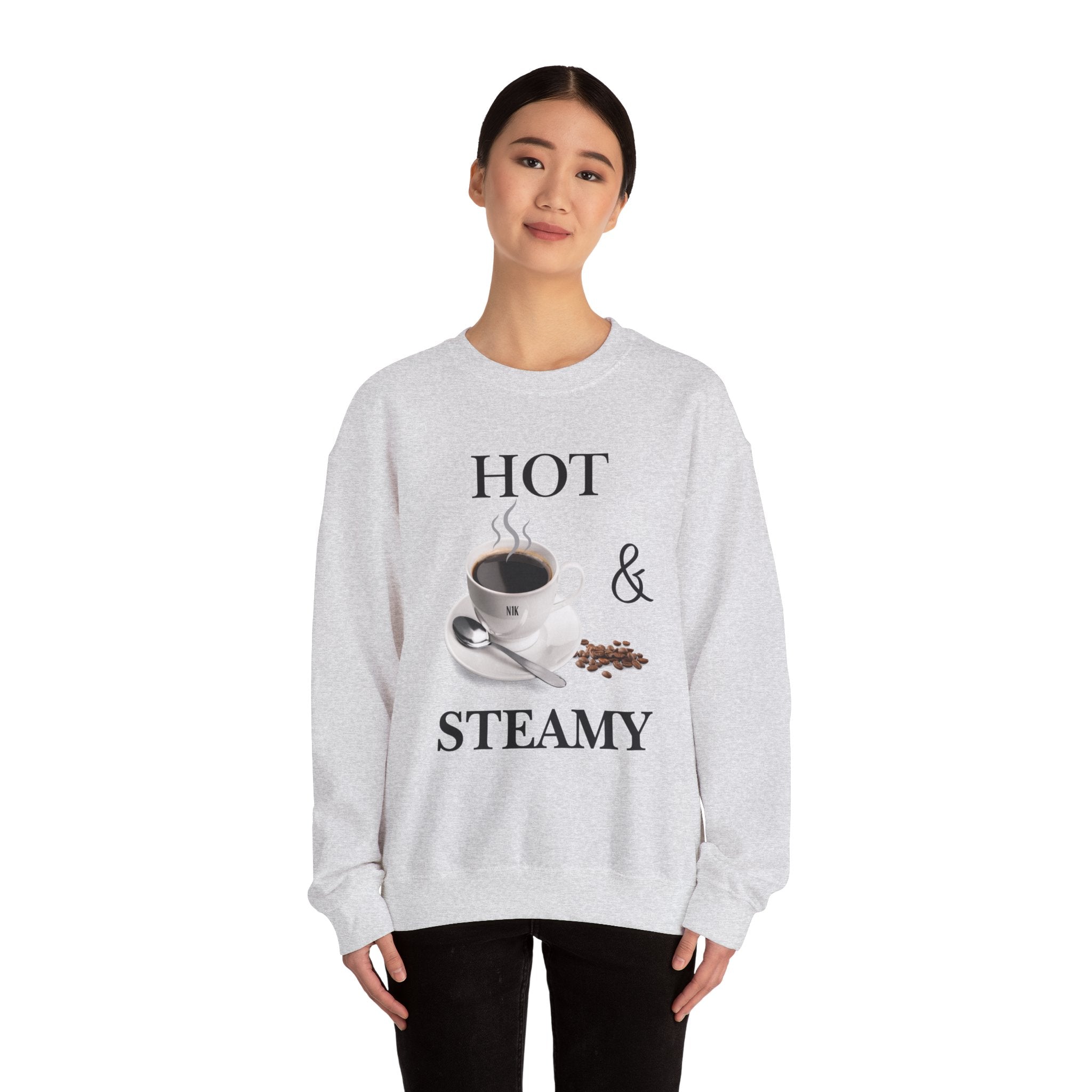 Hot and Steamy Cofee Unisex Heavy Blend™ Crewneck Sweatshirt